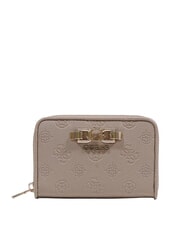 GUESS ANISE Portefeuille moyen logo taupe fonc&eacute; - Portefeuilles Femme - 1