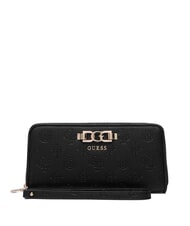 GUESS ANISE Portefeuille moyen logo noir - Portefeuilles Femme - 1