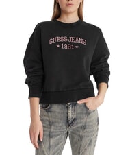 GUESS JEANS DROP BAKER CROP Sweat-shirt en coton - Sweat-shirts pour femmes