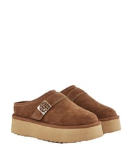 GAUD&Igrave; LELLA Sabots en daim COGNAC - Chaussures Femme - 1
