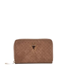 GAUD&Igrave; BEA BRAID portefeuille compact &agrave; fermeture &eacute;clair sable - Portefeuilles Femme - 1