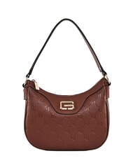 GAUD&Igrave; LEA Mini sac bandouli&egrave;re hobo, avec bandouli&egrave;re MARRON - Sacs pour Femme - 1