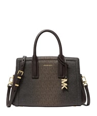MICHAEL KORS LAILA Sac &agrave; main avec bandouli&egrave;re chocolat - Sacs pour Femme - 1