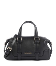 MICHAEL KORS TEDDI Sac &agrave; main en cuir, avec bandouli&egrave;re noir - Sacs pour Femme - 1