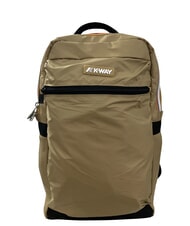 KWAY MID LAON Sac &agrave; dos en nylon d&eacute;perlant beige kaki - Sacs &agrave; dos pour l'&Eacute;cole & les Loisirs - 1