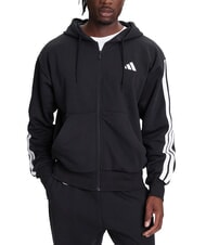 ADIDAS 3 STRIPES Sweat-shirt de sport noir - Pulls molletonn&eacute;s - 1