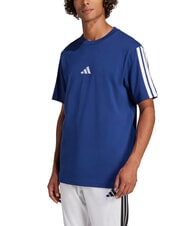 ADIDAS 3 STRIPES T-shirt en coton bleu - T-shirt - 1