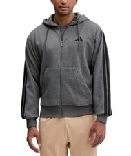 ADIDAS 3 STRIPES Sweatshirt &agrave; capuche gris - Pulls molletonn&eacute;s - 1