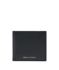ARMANI EXCHANGE ESSENTIAL portefeuille en cuir noir - Portefeuilles Homme - 1