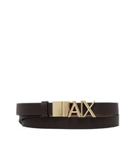ARMANI EXCHANGE CINTURA Ceinture en cuir r&eacute;versible - Ceintures
