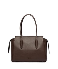 FURLA AMBRA Sac bandouli&egrave;re en cuir chocolat - Sacs pour Femme - 1