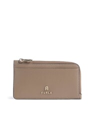 FURLA CAMELIA Porte-monnaie en cuir gr&egrave;ge - Portefeuilles Femme - 1