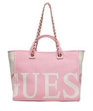 GUESS LOGO sac &agrave; main/&eacute;paule rose sauvage - Sacs pour Femme - 1