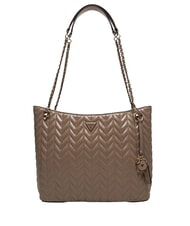 GUESS CHERYL 2 sac bandouli&egrave;re taupe fonc&eacute; - Sacs pour Femme - 1