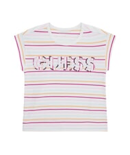 GUESS KID d&eacute;bardeur en coton rayures de jus de fruits - Tee-shirt enfant - 1