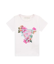 GUESS KID T-shirt pour fille blanc pur - Tee-shirt enfant - 1