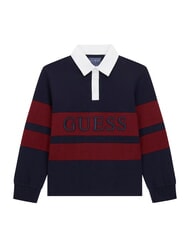 GUESS HEAVY polo &agrave; manches longues smartblue - Tee-shirt enfant - 1