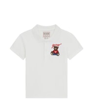 GUESS KID polo en coton blanc pur - Tee-shirt enfant - 1