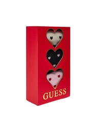 GUESS HEART Lot de 3 paires de chaussettes tulipe noire corail il - Chaussettes unisexes - 1