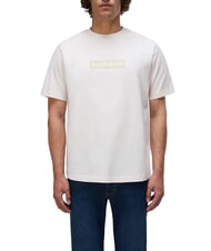 NAPAPIJRI S-BOX LOGO SS 1 T-shirt en coton murmure blanc - T-shirt - 1