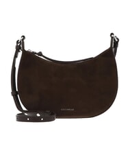COCCINELLE FUJIKO SUEDE BI sac bandouli&egrave;re en cuir boue - Sacs pour Femme - 1
