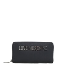 LOVE MOSCHINO BOLD LOVE Grand portefeuille zipp&eacute; Noir - Portefeuilles Femme - 1