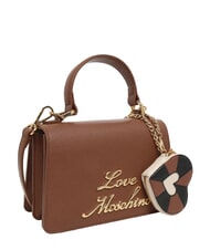LOVE MOSCHINO PADLOCK Sac &agrave; main avec bandouli&egrave;re noix - Sacs pour Femme - 1