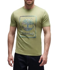 TIMBERLAND WATER T-shirt &agrave; manches courtes, pur coton vert clair - T-shirt - 1