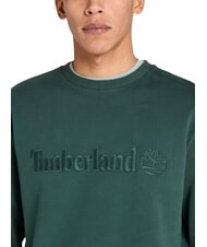 TIMBERLAND EMBROIDERY TONAL Sweat-shirt &agrave; col rond pignons verts - Pulls molletonn&eacute;s - 1