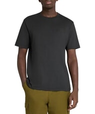 TIMBERLAND SILICON BADGE T-shirt en coton, manches courtes NOIR - T-shirt - 1