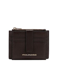 PIQUADRO PATRICIA porte-cartes en cuir MARRON - Portefeuilles Femme - 1