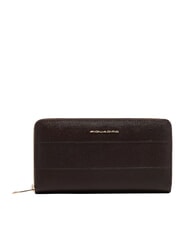 PIQUADRO PATRICIA Portefeuille Zip Around MARRON - Portefeuilles Femme - 1
