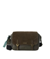 COCCINELLE STG CAMPUS WAXED SUEDE sac bandouli&egrave;re boue - Sacs pour Femme - 1