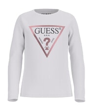 GUESS KIDS Chemise &agrave; manches longues m&eacute;tallis&eacute;e - Tee-shirt enfant