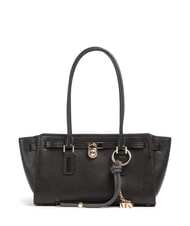 MICHAEL KORS HAMILTON MODERNE sac bandouli&egrave;re en cuir chocolat - Sacs pour Femme - 1