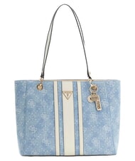 GUESS NOELLE 2 Sac cabas &agrave; double anse logo denim - Sacs pour Femme - 1