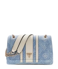 GUESS NOELLE 2 sac bandouli&egrave;re logo denim - Sacs pour Femme - 1