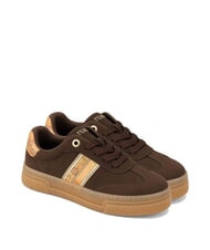 ALVIERO MARTINI PRIMA CLASSE GEO Baskets marron fonc&eacute;/beige g&eacute;om&eacute;trique - Chaussures Femme - 1