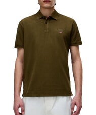 NAPAPIJRI ELBAS 4 Polo en coton &agrave; manches courtes olive fonc&eacute; - chemise polo - 1