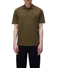 NAPAPIJRI E-BADGE SS 1 polo &agrave; manches courtes olive fonc&eacute; - chemise polo - 1
