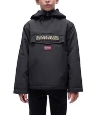 NAPAPIJRI K RAINFOREST WI 2 veste &agrave; capuche solide gris fonc&eacute; - B&eacute;b&eacute; Vestes - 1