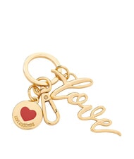 LOVE MOSCHINO LOGO Porte-cl&eacute;s avec mousqueton or - Porte-cl&eacute;s - 1