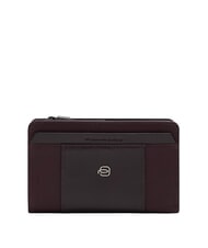 PIQUADRO LYRA portefeuille en cuir bordeaux 2 - Portefeuilles Femme - 1