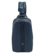 PIQUADRO VICTOR Sac &agrave; dos en cuir &agrave; une bandouli&egrave;re bleu - Sacs &agrave; dos pour ordinateur portable - 1