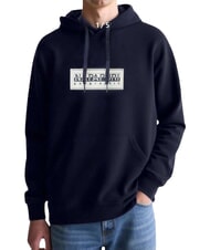 NAPAPIJRI B-BOX LOGO H Sweatshirt &agrave; capuche blu marine - Pulls molletonn&eacute;s - 1