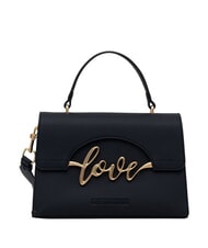 LOVE MOSCHINO ITALICS LOVE Sac &agrave; main avec bandouli&egrave;re Noir - Sacs pour Femme - 1