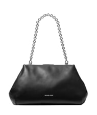 MICHAEL KORS GOLDIE Sac bandouli&egrave;re en cuir noir - Sacs pour Femme - 1