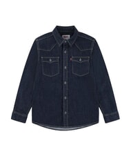 LEVI'S NEW BARSTOW chemise &agrave; manches longues creux sombre - chemises pour enfants - 1