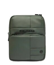 PIQUADRO WOLLEM Sac en tissu caoutchout&eacute; VERT - Sacs en Bandouli&egrave;res pour Homme - 1