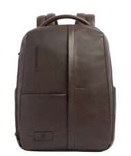 PIQUADRO RUSSEL Sac &agrave; dos en cuir pour ordinateur portable 15,6" - Sacs &agrave; dos pour ordinateur portable